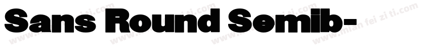 Sans Round Semib字体转换